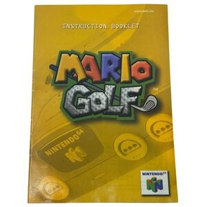 Mario Golf Nintendo 64 N64 Instruction Booklet Manual U/NUS-NMFE-USA